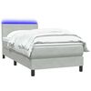 vidaXL &Kappa;&rho;&epsilon;&beta;ά&tau;&iota; Boxspring &mu;&epsilon; &Sigma;&tau;&rho;ώ&mu;&alpha; & LED &alpha;&nu;&omicron;&iota;&chi;&tau;ό &gamma;&kappa;&rho;&iota; 100x220 &epsilon;&kappa;. &Beta;&epsilon;&lambda;&omicron;ύ&delta;&iota;&nu;&omicron;