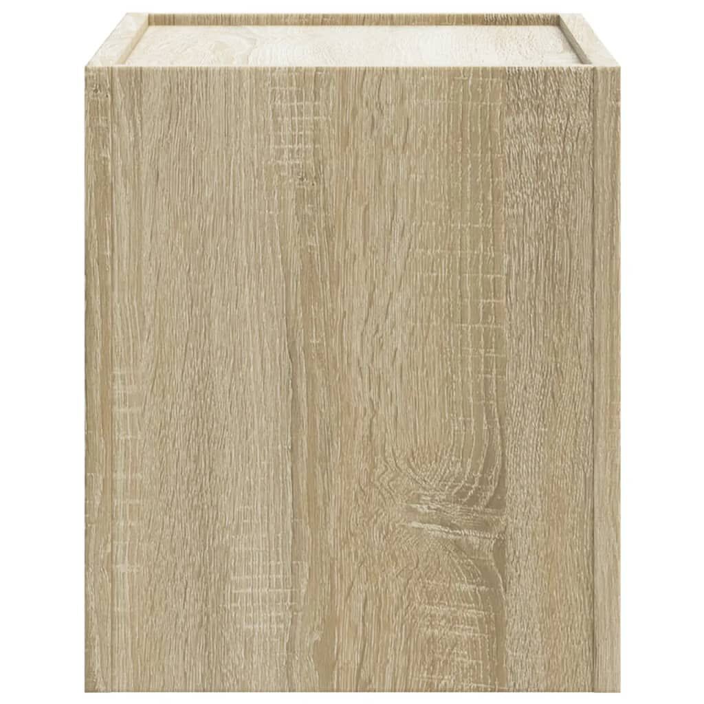 vidaXL Κομοδίνα Επιτοίχιο Sonoma Δρυς 45x30x35 εκ.