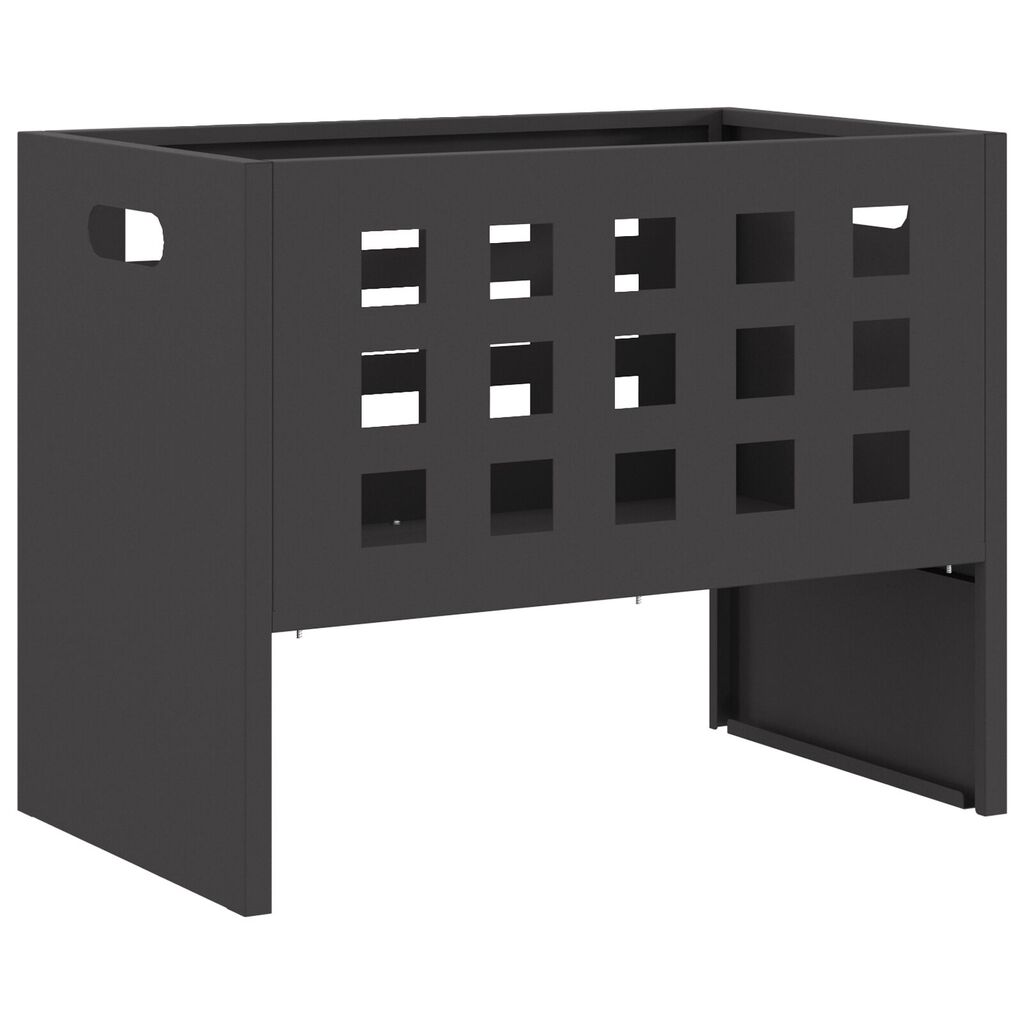 vidaXL Εστία Φωτιάς Ορθογώνια Μαύρη 50x30x40 εκ. Ατσάλι