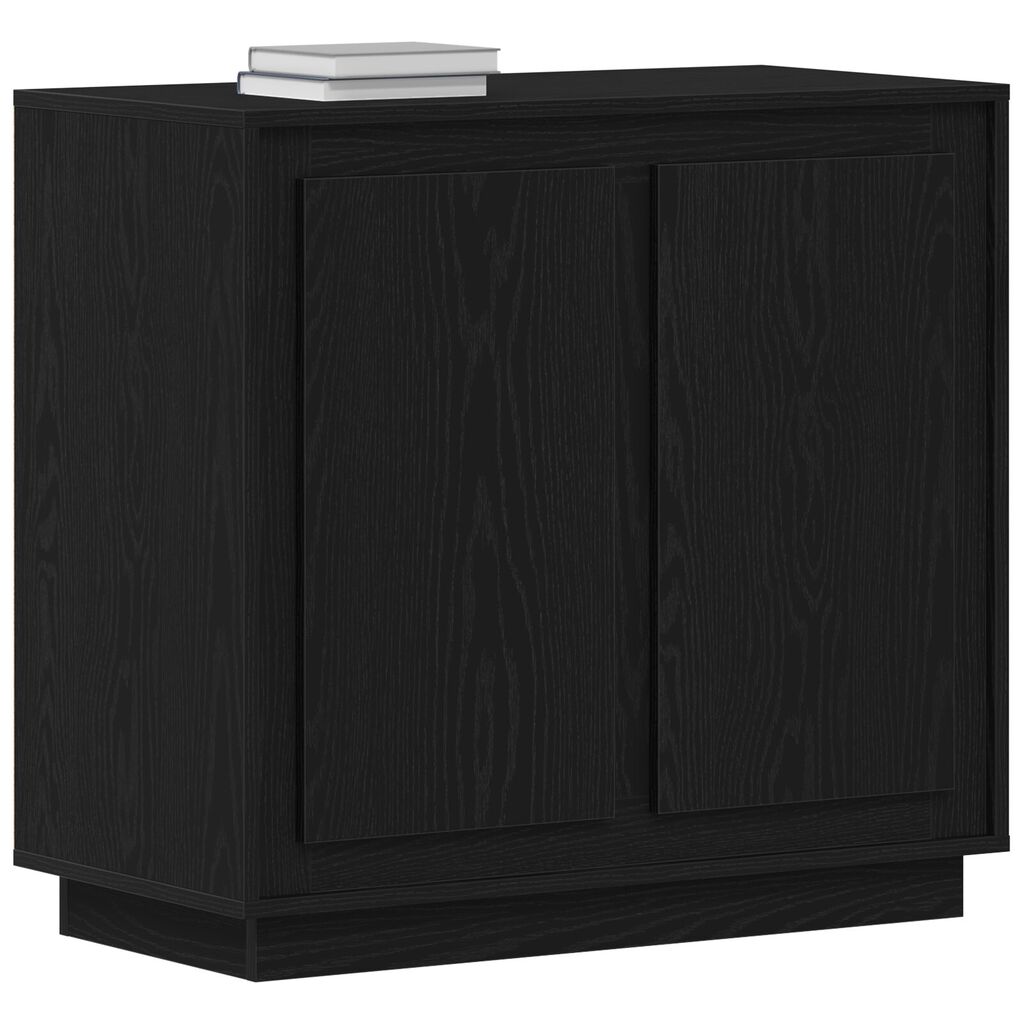 vidaXL Μοντέρνος Μπουφές Πλευρικός Μαύρη δρυς 80 x 34 x 75 εκ