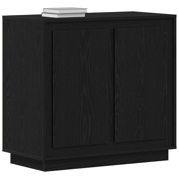 vidaXL Μοντέρνος Μπουφές Πλευρικός Μαύρη δρυς 80 x 34 x 75 εκ