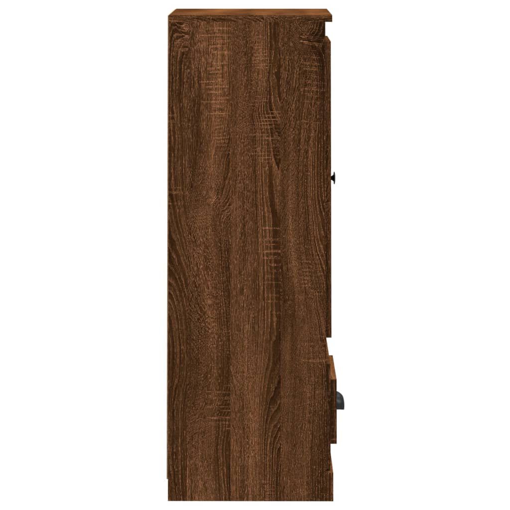 vidaXL Ντουλάπι Καφέ δρυς 36x35,5x103,5 εκ. από Επεξεργασμένο Ξύλο