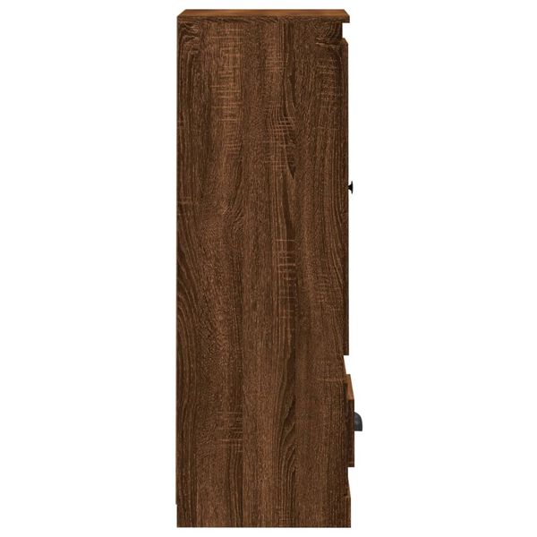 vidaXL Ντουλάπι Καφέ δρυς 36x35,5x103,5 εκ. από Επεξεργασμένο Ξύλο