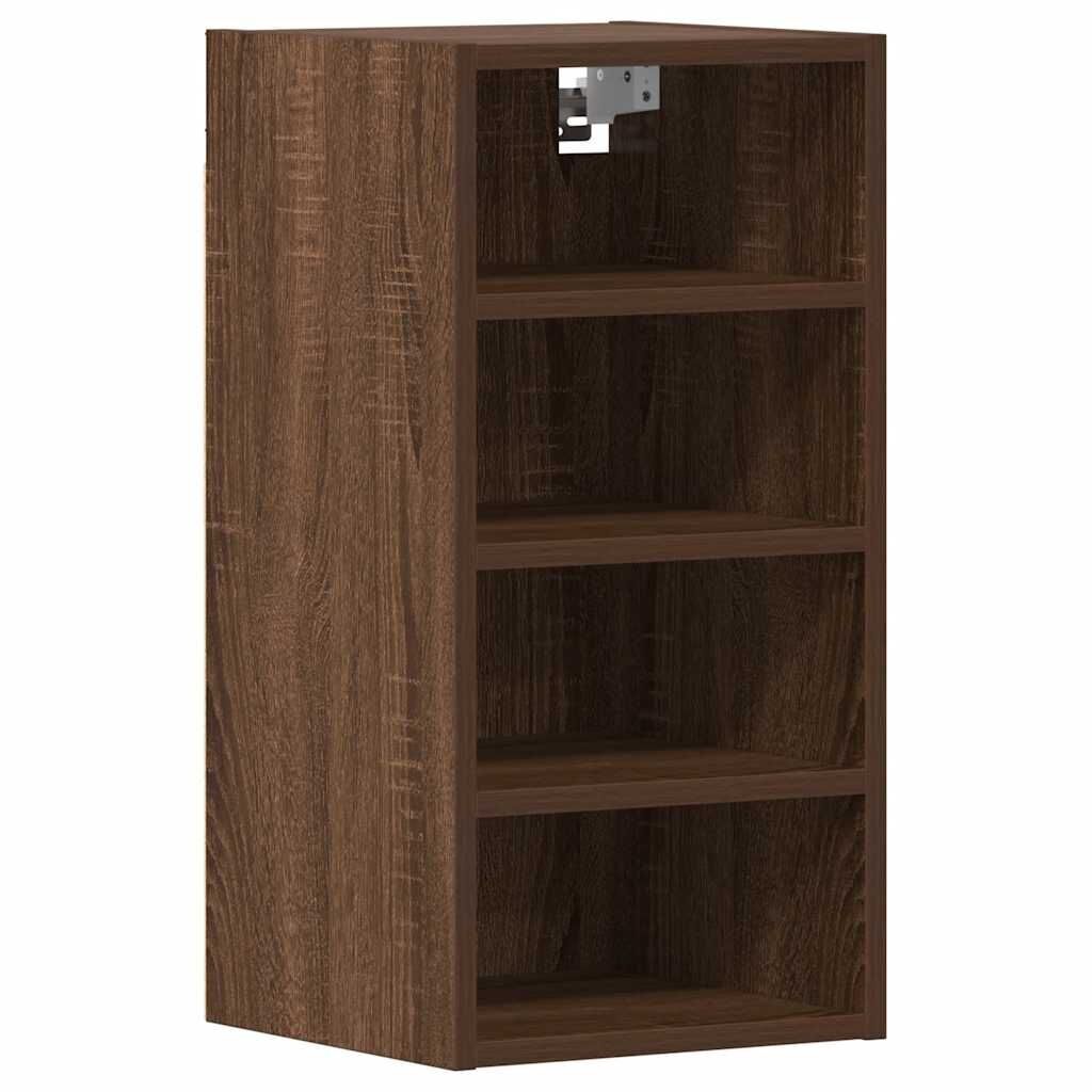 vidaXL κρεμαστό ντουλάπι Riga καφέ δρυς 30x29,5x60 cm Ξύλινη κατασκευή