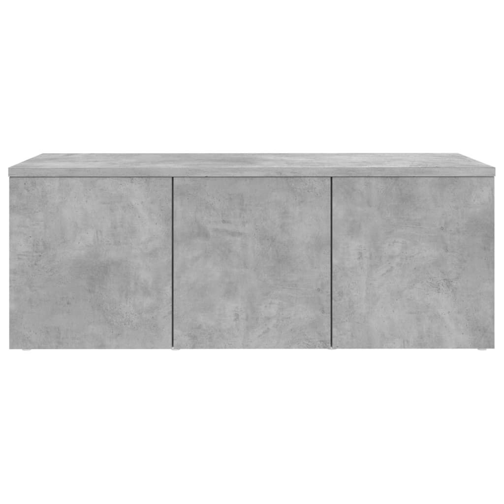 vidaXL Έπιπλο Τηλεόρασης Γκρι Σκυροδέματος 80x34x30 εκ. Επεξ. Ξύλο