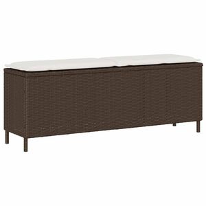 vidaXL &Pi;ά&gamma;&kappa;&omicron;&sigmaf; &kappa;ή&pi;&omicron;&upsilon; &mu;&epsilon; &mu;&alpha;&xi;&iota;&lambda;ά&rho;&iota; &kappa;&alpha;&phi;έ 110x30x40,5 cm Poly Rattan