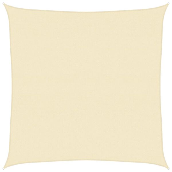 vidaXL Πανί Σκίασης Κρεμ 4 x 4 μ. από HDPE 160 γρ./μ²