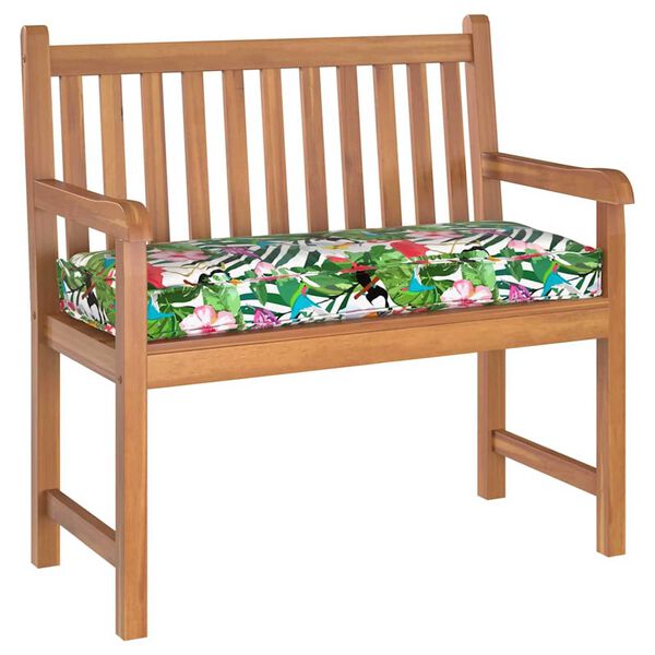 vidaXL Μαξιλάρι παλέτας για πάγκο Floral Πολύχρωμο 100 x 40 x 8 εκ