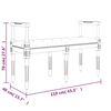 vidaXL Πάγκος Σκούρο Γκρι 110 x 40 x 70 εκ. Βελούδινος