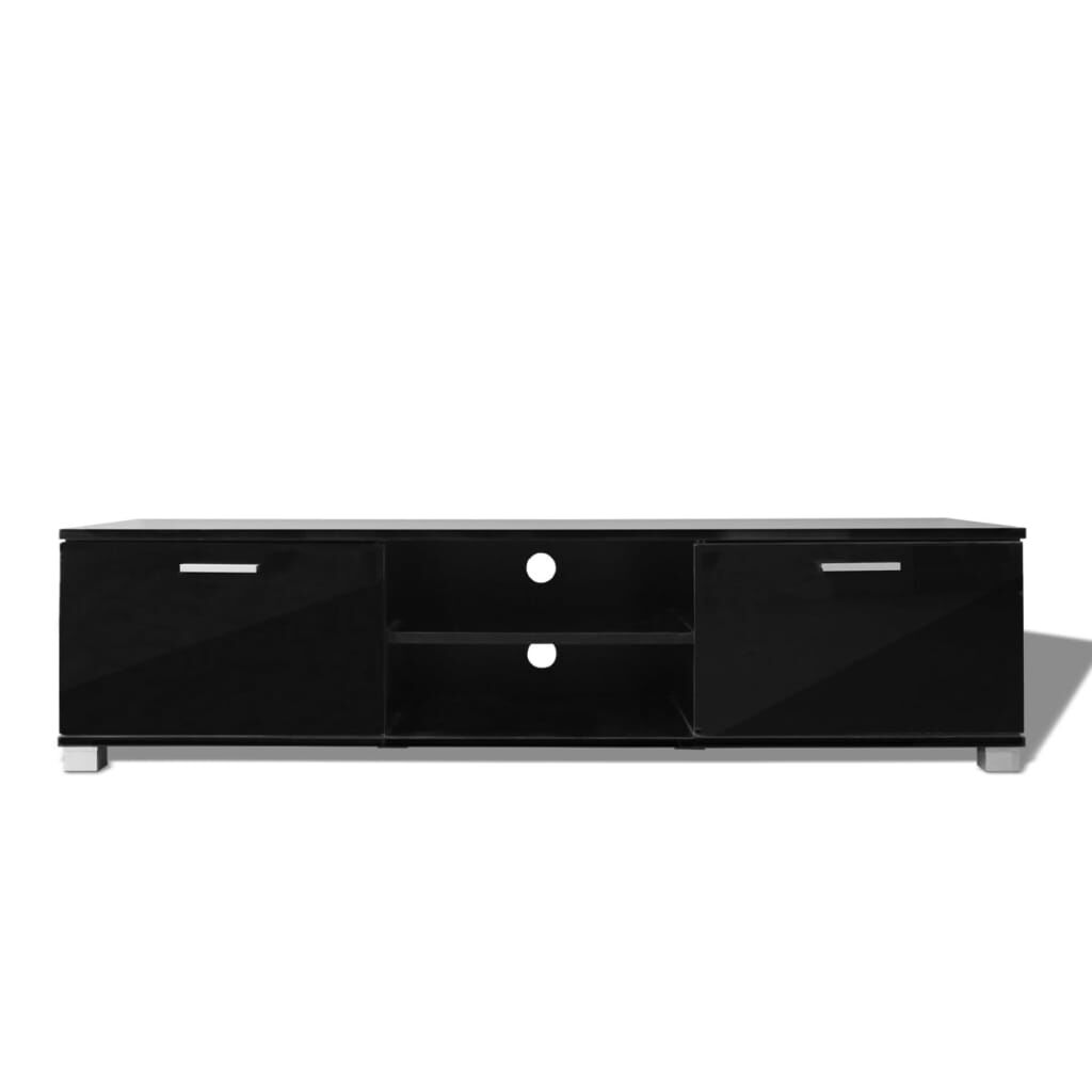 vidaXL Έπιπλο Τηλεόρασης Γυαλιστερό Μαύρο 140 x 40,5 x 35 εκ.