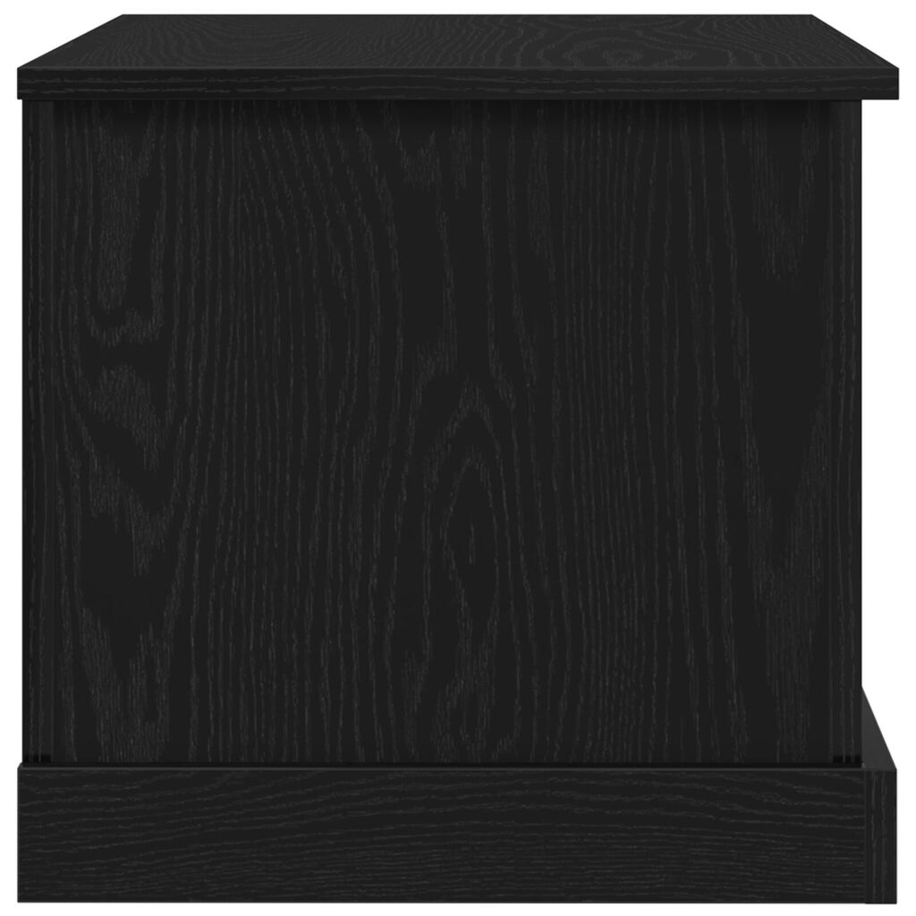 vidaXL Κουτί Αποθήκευσης Μαύρο Δρυς 70x40x38 εκ. Κατασκευασμένο Ξύλο