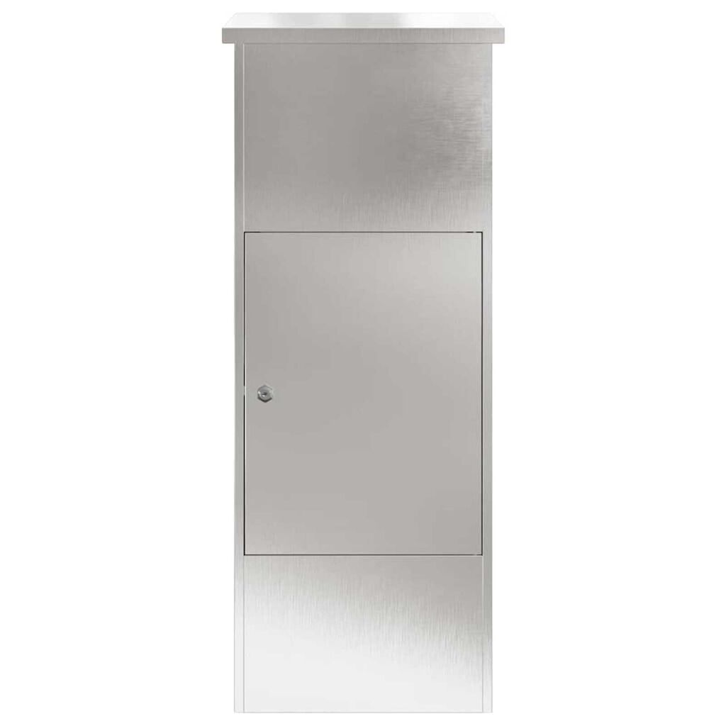 vidaXL Θυρίδα Πακέτων Μαύρο 44.5 x 29 x 110.5 εκ Ανοξείδωτο ατσάλι