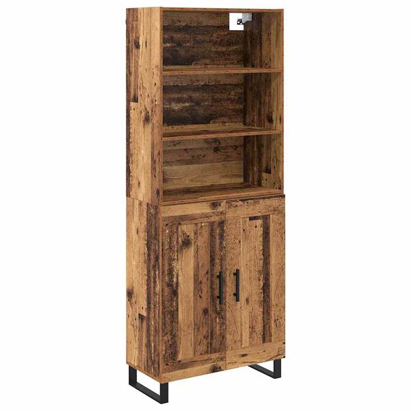 vidaXL Highboard &Pi;&alpha;&lambda;&iota;ό &xi;ύ&lambda;&omicron; 69,5 x 34 x 180 &epsilon;&kappa;. &Epsilon;&pi;&epsilon;&xi;&epsilon;&rho;&gamma;&alpha;&sigma;&mu;έ&nu;&omicron; &xi;ύ&lambda;&omicron;