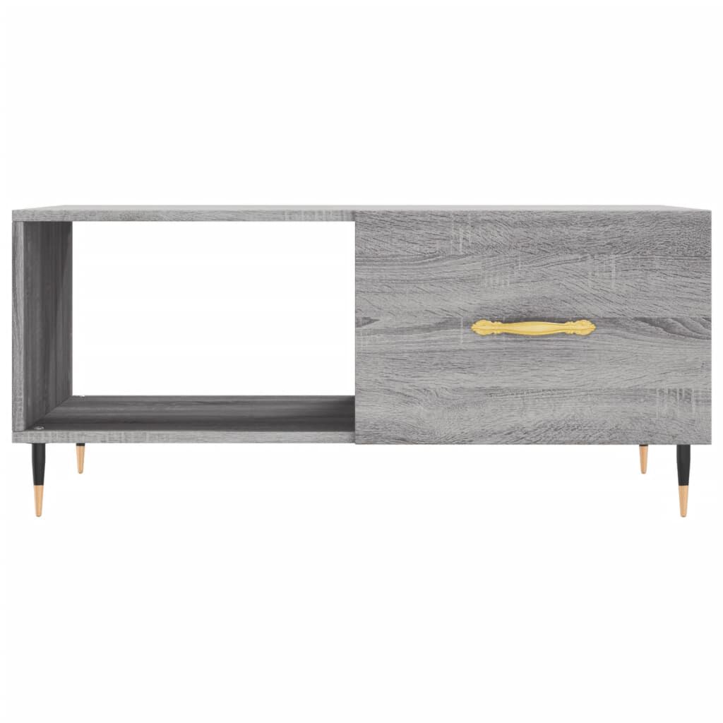 vidaXL Τραπεζάκι Σαλονιού Γκρι Sonoma 90x50x40 εκ. Επεξεργασμένο Ξύλο