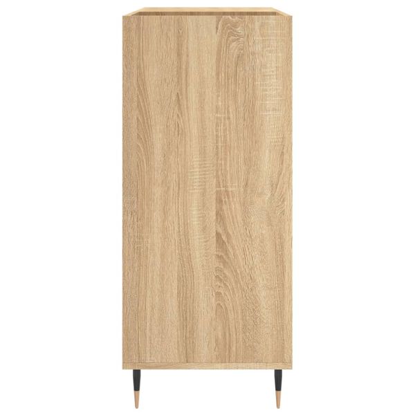 vidaXL Δισκοθήκη Sonoma Δρυς 84,5 x 38 x 89 εκ. από Επεξεργασμένο Ξύλο