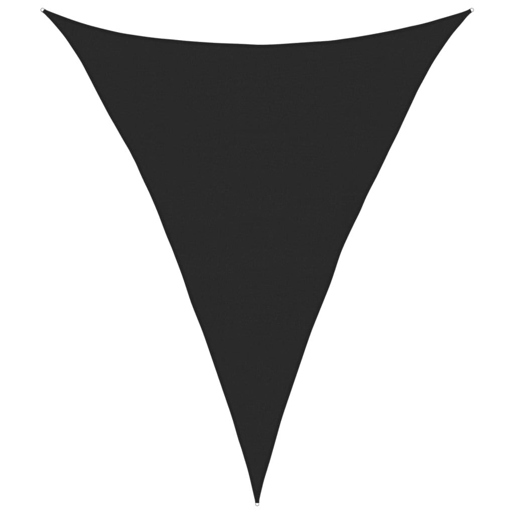 vidaXL Πανί Σκίασης Μαύρο 4 x 5 x 5 μ. από HDPE 160 γρ./μ²