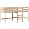 vidaXL Υπερυψ. Κρεβάτι 90x200 εκ. Μασίφ Πεύκο με Σκάλα / Οροφή
