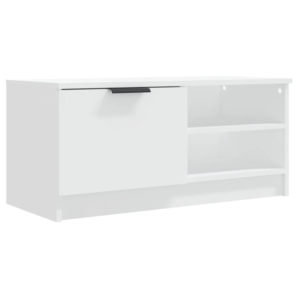 vidaXL Έπιπλο Τηλεόρασης Λευκό 80x35x36,5 εκ. Επεξεργασμένο Ξύλο
