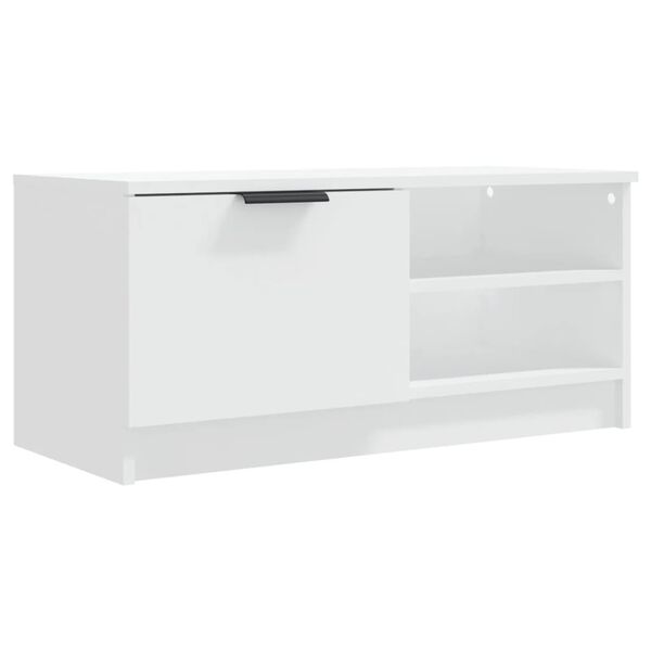vidaXL Έπιπλο Τηλεόρασης Λευκό 80x35x36,5 εκ. Επεξεργασμένο Ξύλο