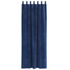 vidaXL Κουρτίνες με κουρτίνες 2 pcs Σκούρο Μπλε 140 x 260 cm Βελούδο