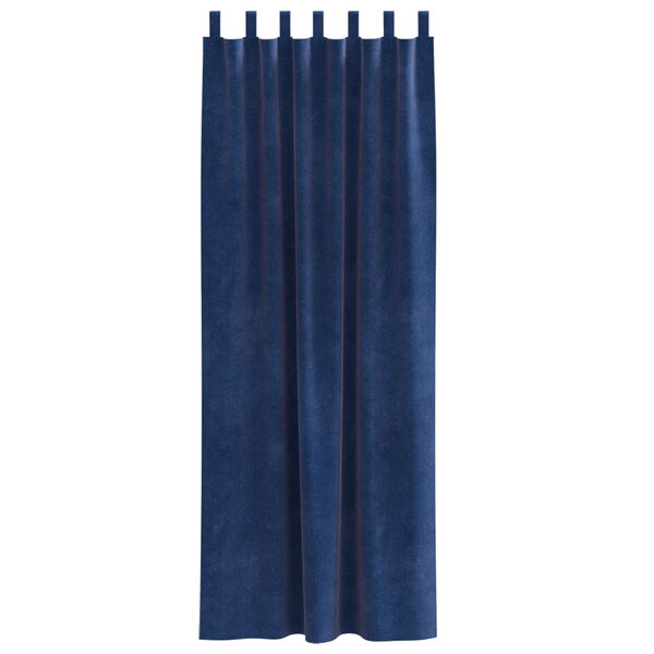 vidaXL Κουρτίνες με κουρτίνες 2 pcs Σκούρο Μπλε 140 x 260 cm Βελούδο