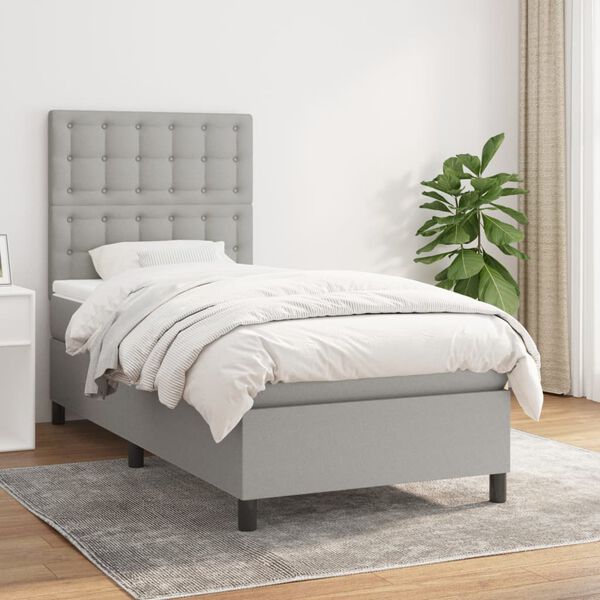 vidaXL &Kappa;&rho;&epsilon;&beta;ά&tau;&iota; Boxspring &mu;&epsilon; &Sigma;&tau;&rho;ώ&mu;&alpha; &Alpha;&nu;&omicron;&iota;&chi;&tau;ό &Gamma;&kappa;&rho;&iota; 80x200 &epsilon;&kappa;. &Upsilon;&phi;&alpha;&sigma;&mu;ά&tau;&iota;&nu;&omicron;