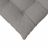 vidaXL Μαξιλάρια καθισμάτων 2 pcs Taupe 40 x 40 x 6 cm ύφασμα