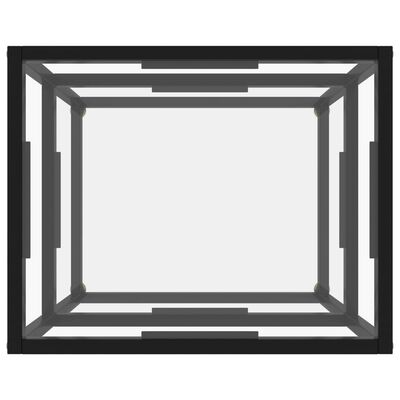vidaXL Τραπέζι Κονσόλα Διαφανές 50 x 40 x 40 εκ. από Ψημένο Γυαλί