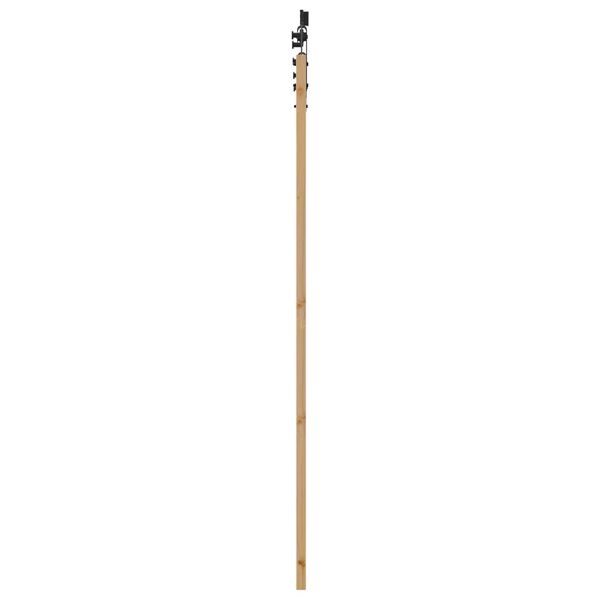 vidaXL Συρόμενη Πόρτα Καφέ 86 x 211 cm Ξύλο και μέταλλο