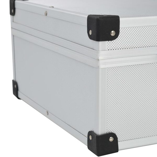 vidaXL Βαλίτσα Εργαλείων Ασημί 46 x 33 x 16 εκ. Αλουμινίου