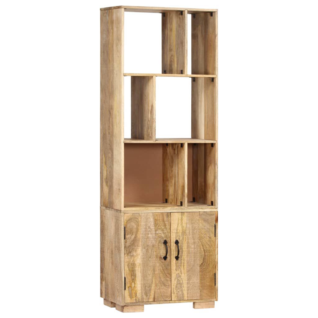 vidaXL Βιβλιοθήκη 60 x 35 x 180 εκ. από Μασίφ Ξύλο Μάνγκο