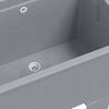 vidaXL Νιπτήρας Πλύσης Ρούχων Γκρι 59x41x75 εκ. από Ρητίνη