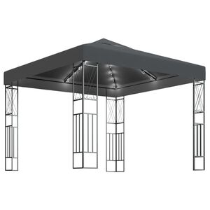 vidaXL &Kappa;&iota;ό&sigma;&kappa;&iota; &mu;&epsilon; &Phi;&omega;&tau;ά&kappa;&iota;&alpha; LED &Alpha;&nu;&theta;&rho;&alpha;&kappa;ί 3 x 3 &mu;. &Upsilon;&phi;&alpha;&sigma;&mu;ά&tau;&iota;&nu;&omicron;