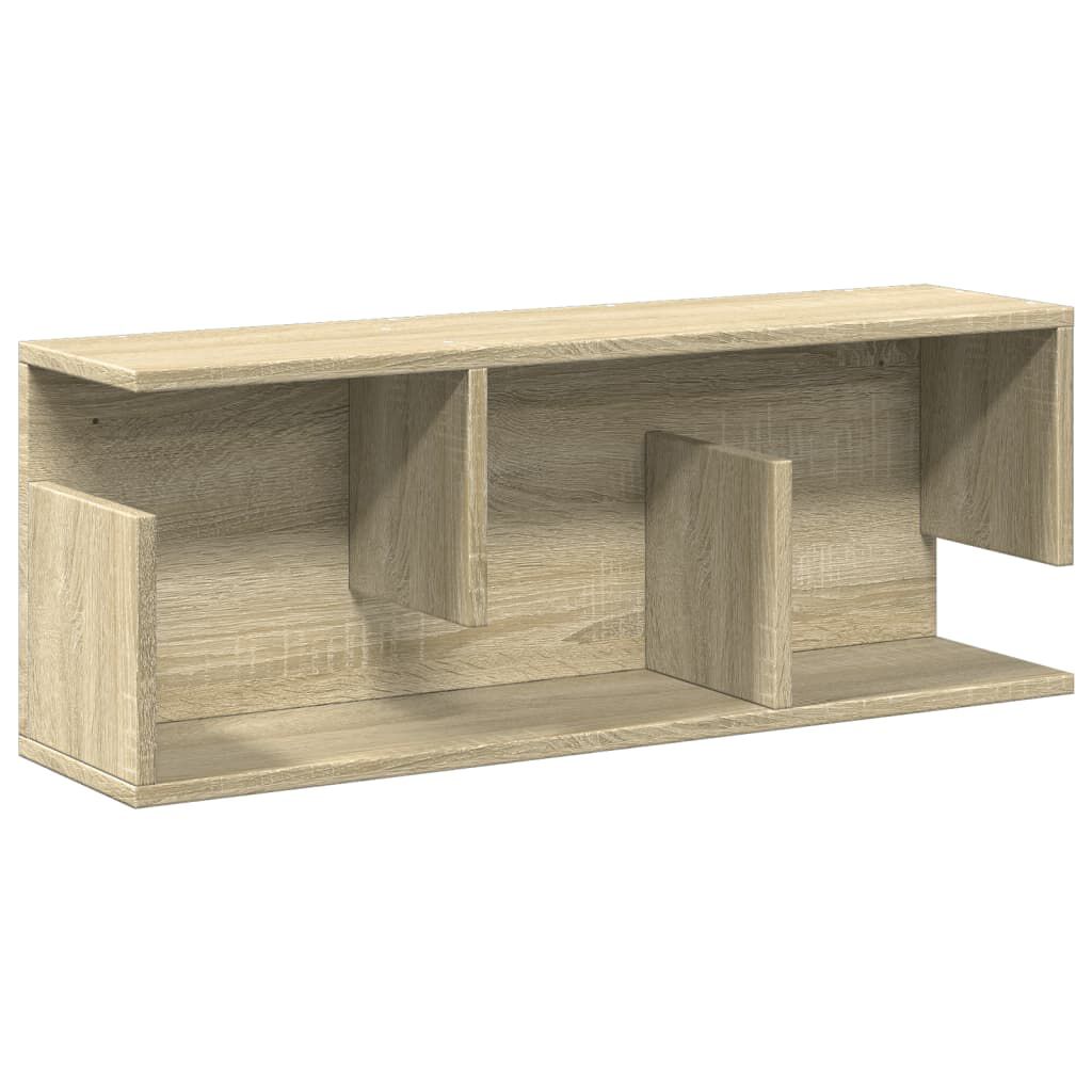 vidaXL Ντουλάπι Τοίχου Sonoma Δρυς 80x20x30 εκ. από Επεξεργασμένο Ξύλο