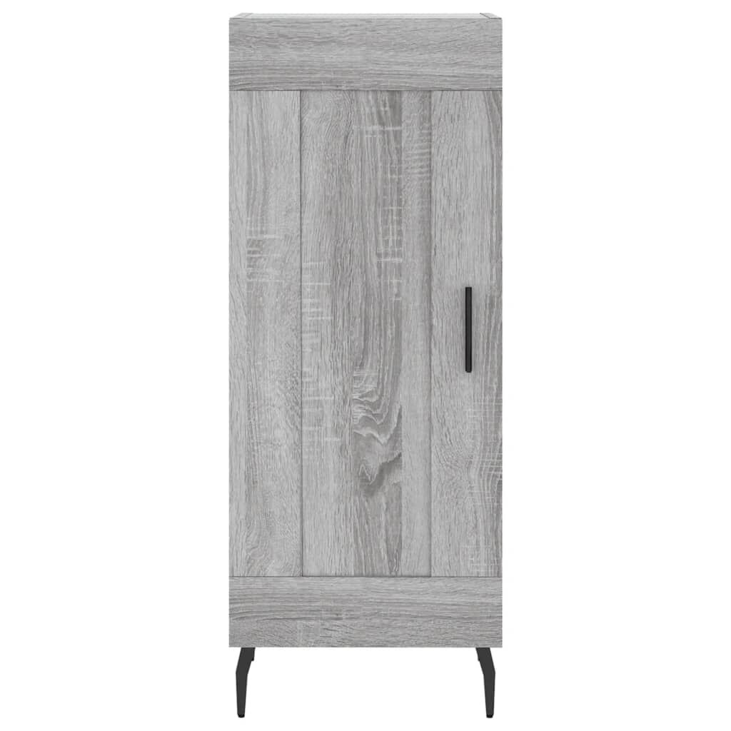 vidaXL Μπουφές Sonoma Γκρι 34,5 x 34 x 180 εκ. από Επεξεργασμένο Ξύλο