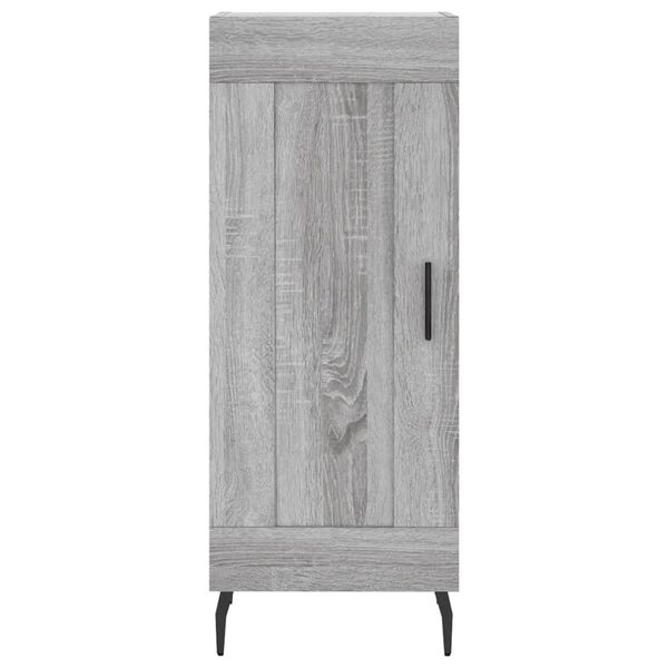 vidaXL Μπουφές Sonoma Γκρι 34,5 x 34 x 180 εκ. από Επεξεργασμένο Ξύλο