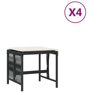 vidaXL &Sigma;&kappa;&alpha;&mu;&pi;ό &Kappa;ή&pi;&omicron;&upsilon; 4 &tau;&epsilon;&mu;. &Mu;&alpha;ύ&rho;&alpha; 41x41x36 &Sigma;&upsilon;&nu;&theta;&epsilon;&tau;&iota;&kappa;ό &Rho;&alpha;&tau;ά&nu; &mu;&epsilon; &Mu;&alpha;&xi;&iota;&lambda;ά&rho;&iota;&alpha;