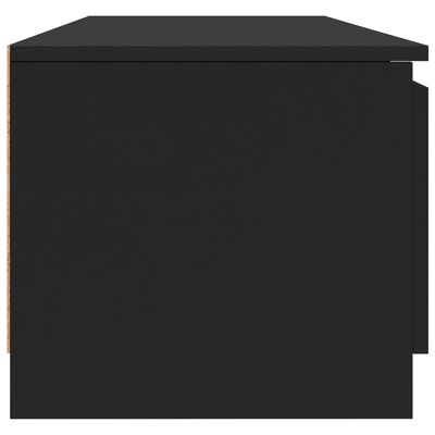 vidaXL Έπιπλο Τηλεόρασης Μαύρο 140 x 40 x 35,5 εκ. από Μοριοσανίδα