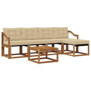 vidaXL &Sigma;&epsilon;&iota;&rho;ά &Kappa;&alpha;&nu;&alpha;&pi;έ &Epsilon;&xi;&omega;&tau;&epsilon;&rho;&iota;&kappa;&omicron;ύ &mu;&epsilon; &mu;&alpha;&xi;&iota;&lambda;ά&rho;&iota; 6 pcs &Phi;&upsilon;&sigma;&iota;&kappa;ό &kappa;&alpha;&iota; &Mu;&pi;&epsilon;&zeta;