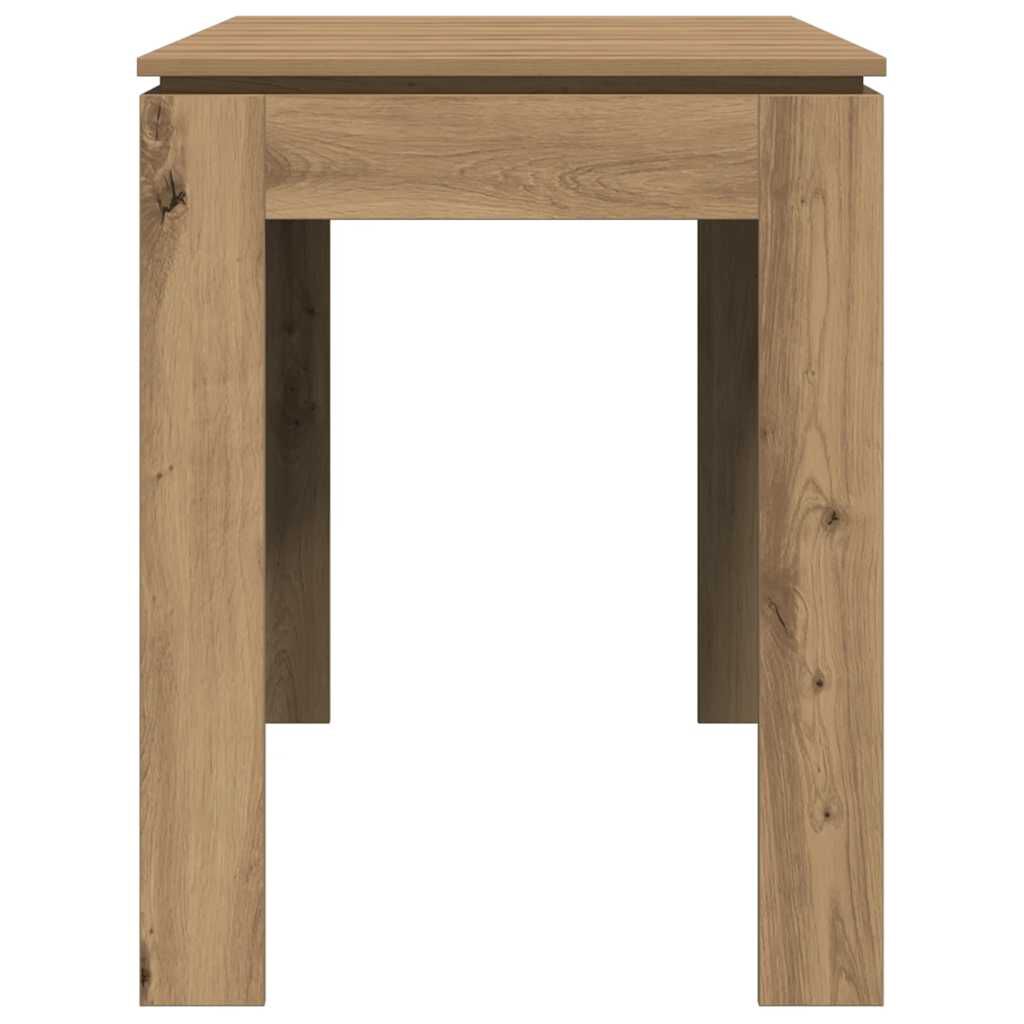 vidaXL Τραπεζαρία Αρτισιανή Δρυς 120x60x76 εκ. από Επεξεργασμένο Ξύλο