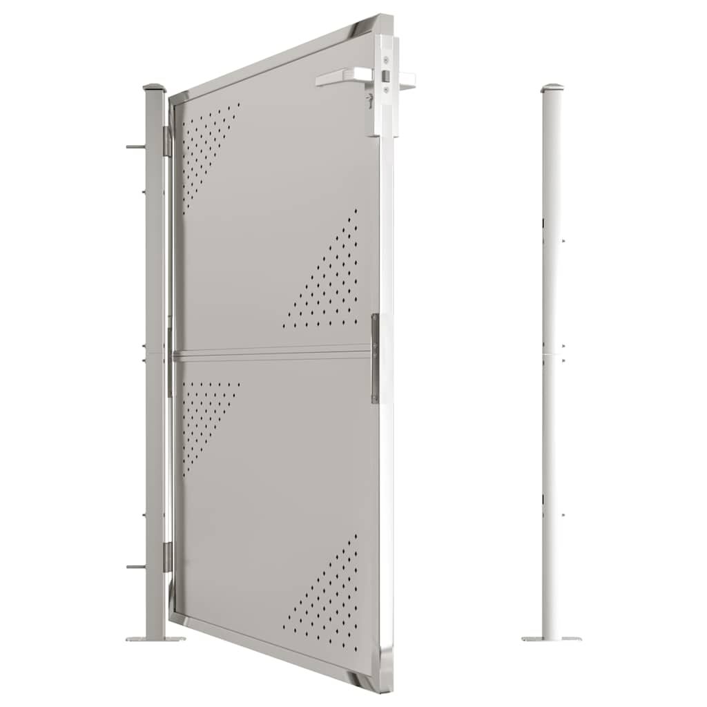 vidaXL Πόρτα Περίφραξης Κήπου 100 x 125 εκ. από Ανοξείδωτο Ατσάλι