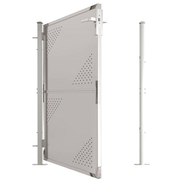 vidaXL Πόρτα Περίφραξης Κήπου 100 x 125 εκ. από Ανοξείδωτο Ατσάλι