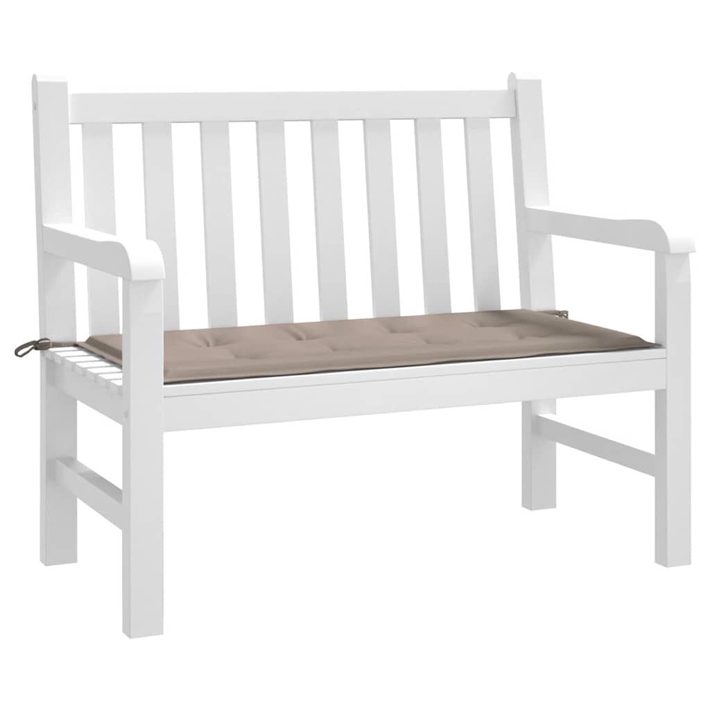 vidaXL Μαξιλάρι Πάγκου Κήπου Taupe 100x50x4 εκ. Ύφασμα Oxford