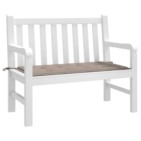 vidaXL Μαξιλάρι Πάγκου Κήπου Taupe 100x50x4 εκ. Ύφασμα Oxford