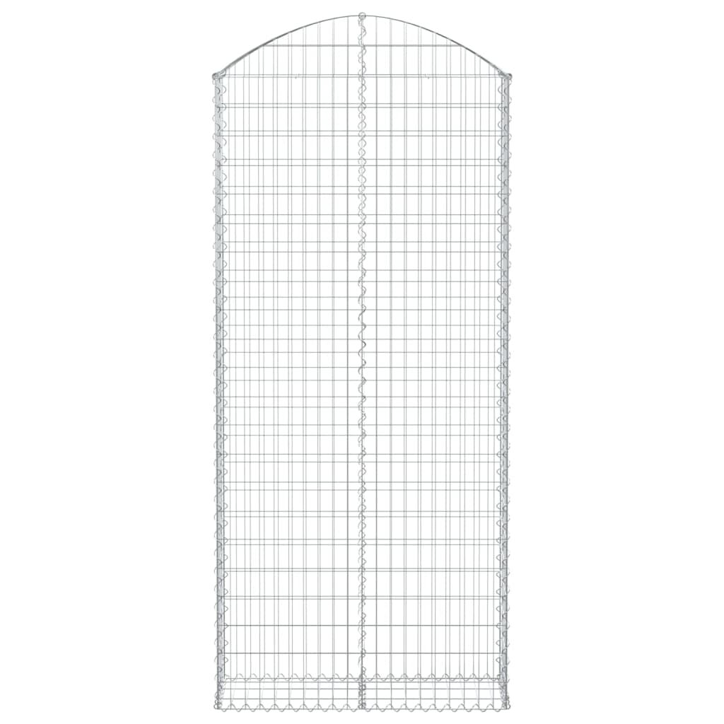 vidaXL Συρματοκιβώτιο Τοξωτό 100x30x220/240εκ. από Γαλβανισμένο Χάλυβα