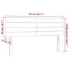 vidaXL Κεφαλάρια Κρεβατιού 2 τεμ. Taupe 72x5x78/88 εκ. Υφασμάτινα
