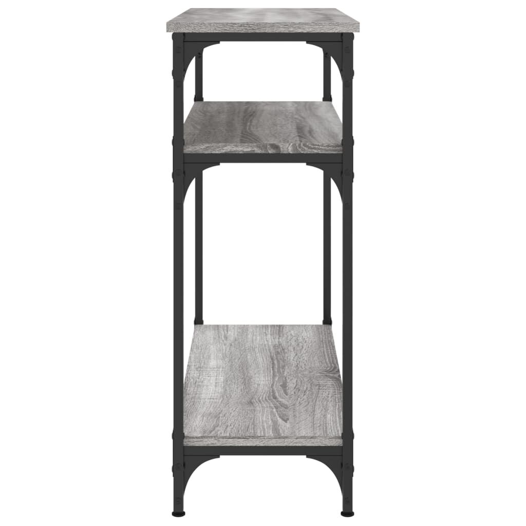 vidaXL Τραπέζι Κονσόλα Γκρι Sonoma 75x29x75 εκ. Επεξεργασμένο Ξύλο