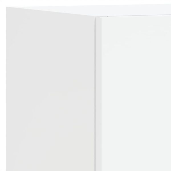 vidaXL Έπιπλα Τοίχου Τηλεόρασης 5 τεμ LED Λευκά από Επεξεργασμένο Ξύλο