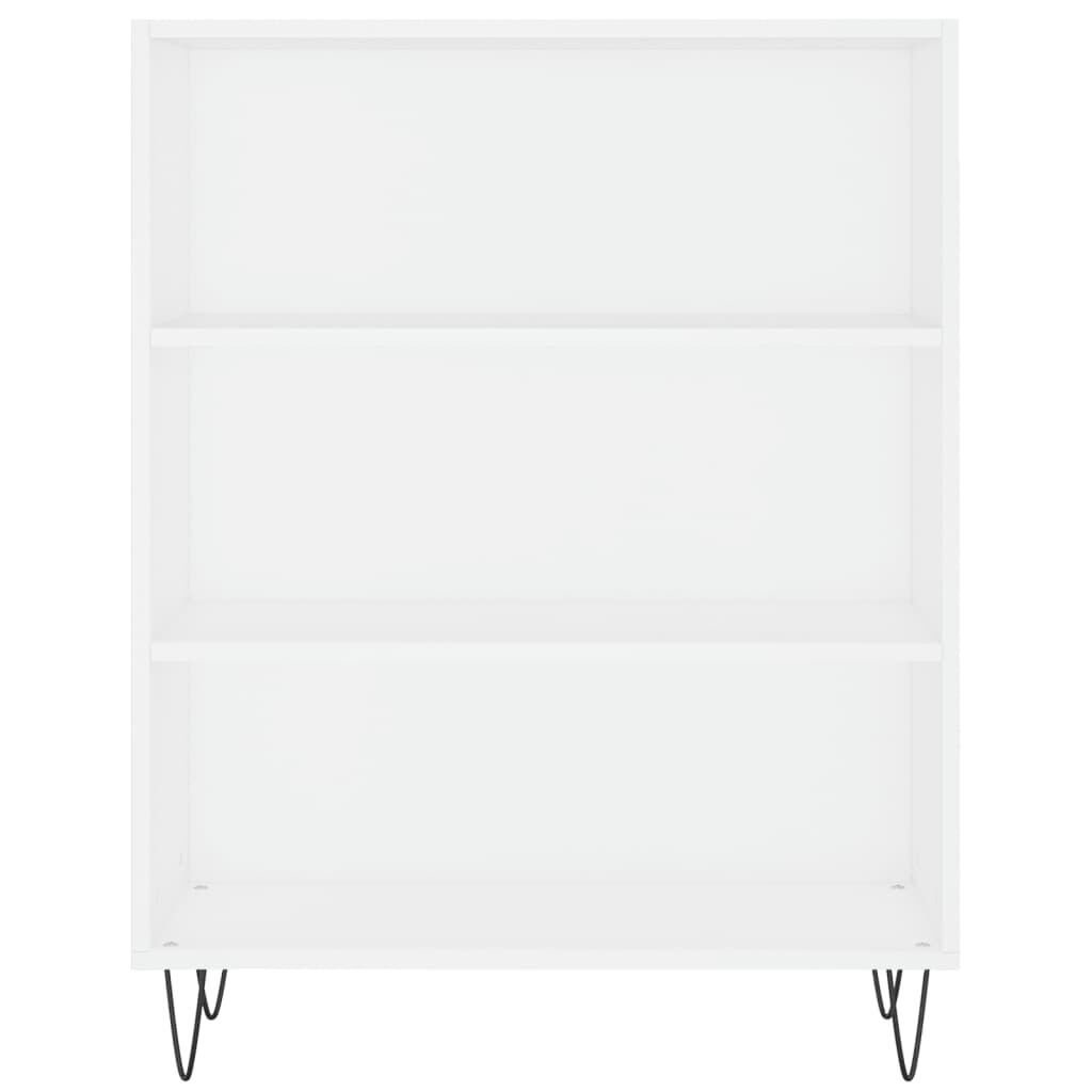 vidaXL Βιβλιοθήκη Λευκή 69,5 x 32,5 x 90 εκ. από Επεξεργασμένο Ξύλο