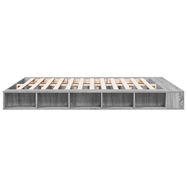 vidaXL Πλαίσιο Κρεβατιού Γκρι Sonoma 180x200 εκ. Επεξεργασμένο Ξύλο